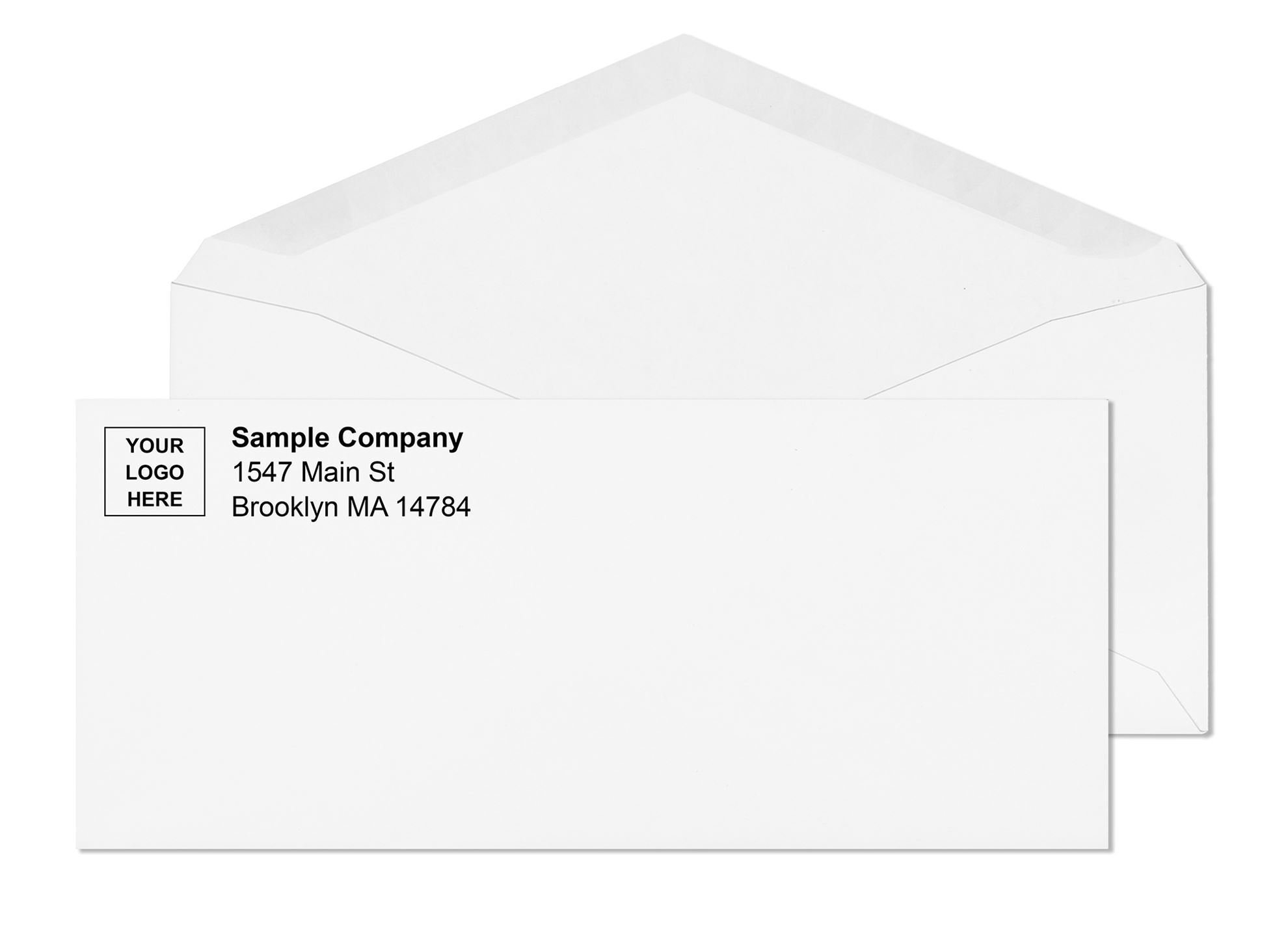 10 White Wove Printed Business Envelopes. Business Envelopes, Printed ...