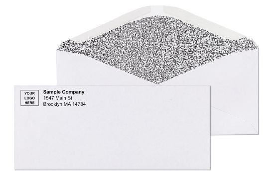 10 White Tinted Printed Business Envelopes. Business Envelopes, Printed ...