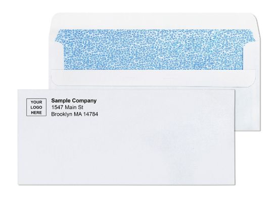 no. 10 White Tinted flip and stick Printed Business Envelopes. Business ...