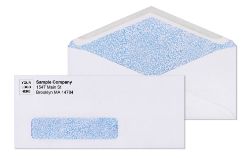 #9 white window tinted laser safe envelopes with printed logo	