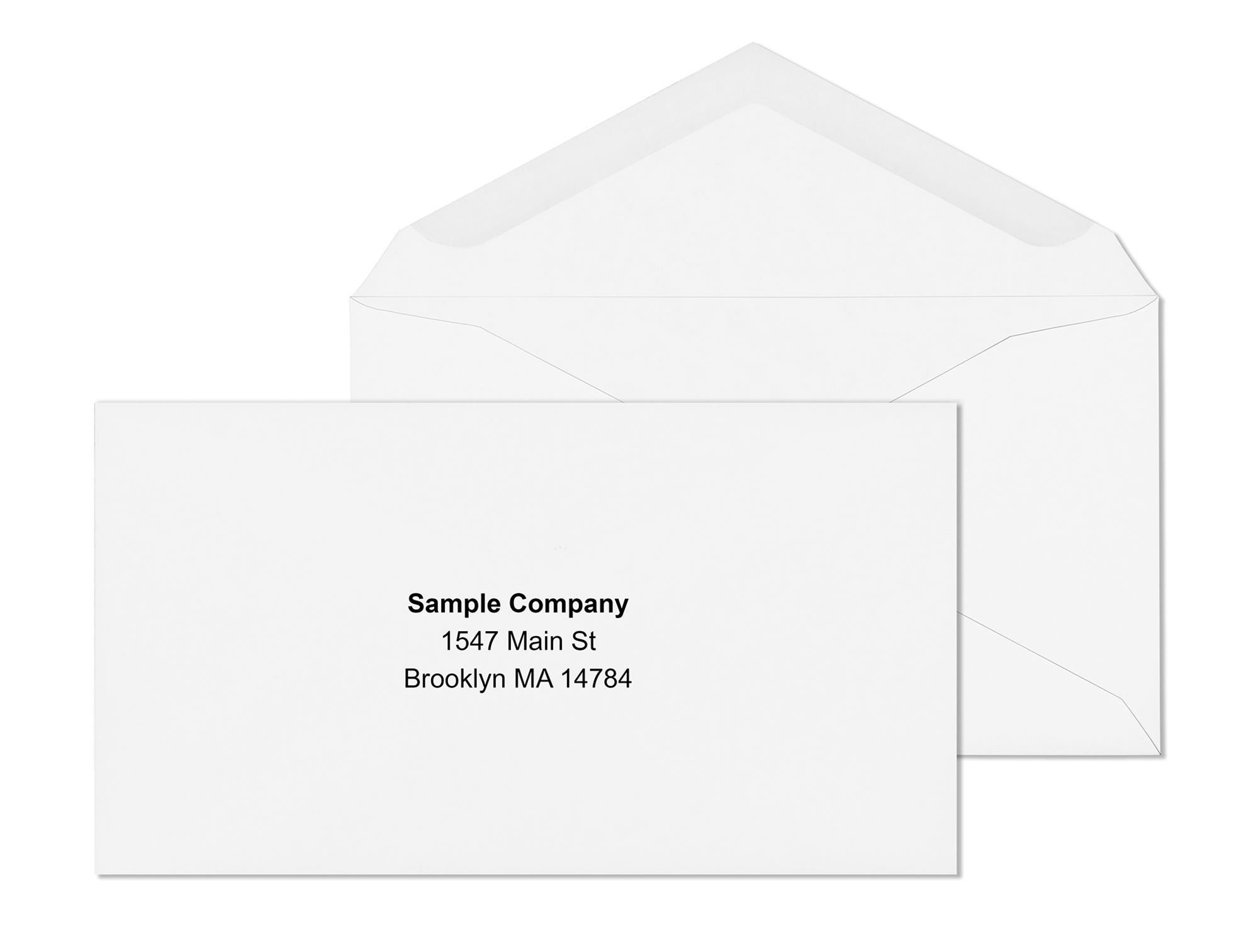 6 3 4 White Wove Printed Business Envelopes. Business Envelopes ...