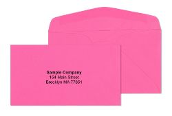 6 3/4 pink starburst envelopes with printed logo	