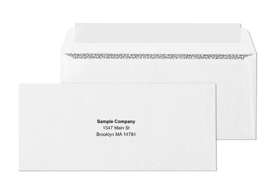 White Tinted Peel Seal Printed Business Envelopes. Business