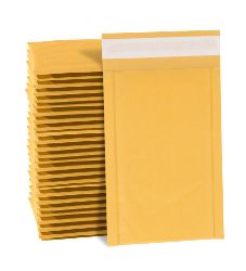 Picture of 4" x 8" #000 Padded Bubble Mailer Peel & Seal Envelopes