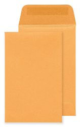 1 Coin Brown Envelopes Open Flap front and back