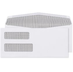 10 double window envelopes for invoices & statements flip & stick back and front business envelopes