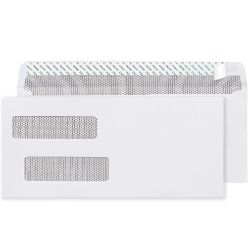 Double Window Envelopes for invoices & Statements Peel & Seal Back and front	