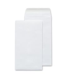 1 coin envelopes white color open flap front and back business envelopes